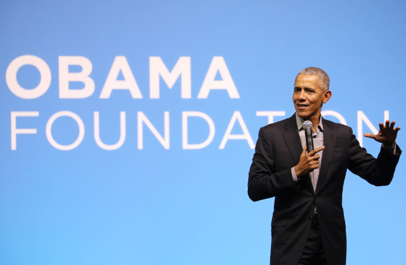 Former US President Barack Obama speaks during an Obama Foundation event in Kuala Lumpur, Malaysia, December 13, 2019 (credit: REUTERS/LIM HUEY TENG)