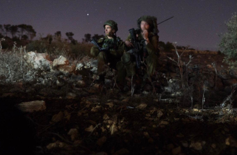 IDF reservists take part in large-scale drill in the West Bank. (credit: IDF SPOKESPERSON'S UNIT)