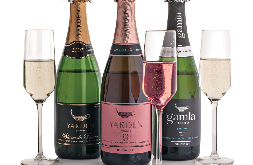 ALL OF the sparkling wines from the Golan Heights Winery are made strictly by the Traditional Method and represent excellent quality.  (photo credit: Courtesy)