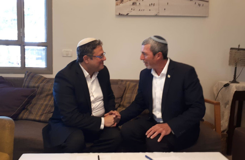 Rafi Peretz and Itamar Ben Gvir. (photo credit: MAARIV)