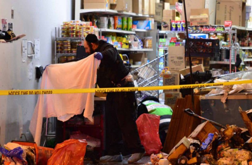 Three people are killed in a kosher supermarket in Jersey City by two members of the anti-Semitic Black Hebrew  Israelites movement on December 10, 2019. (photo credit: SIMON WIESENTHAL CENTRE)