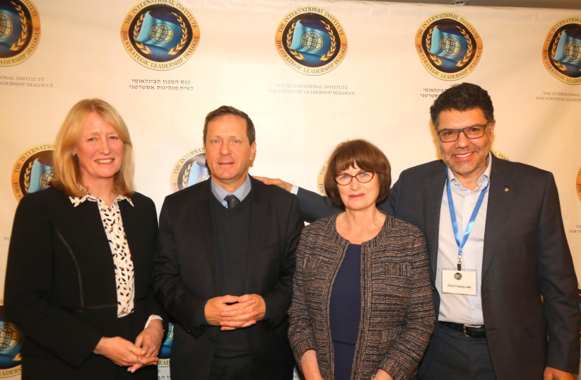 Former Labour MP Joan Ryan (Left) attends Israel-Australia Strategic Dialogue Conference (photo credit: Courtesy)
