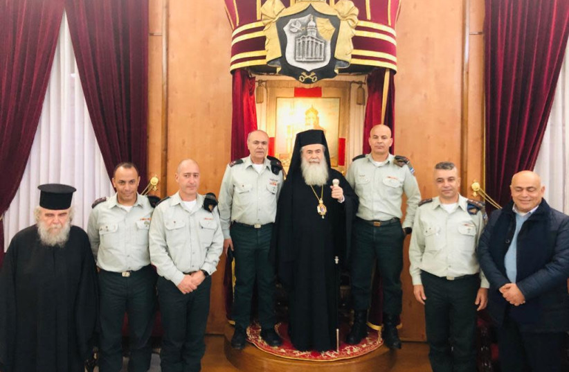 COGAT tour of Christian holy sites with Christian leaders (photo credit: COGAT)