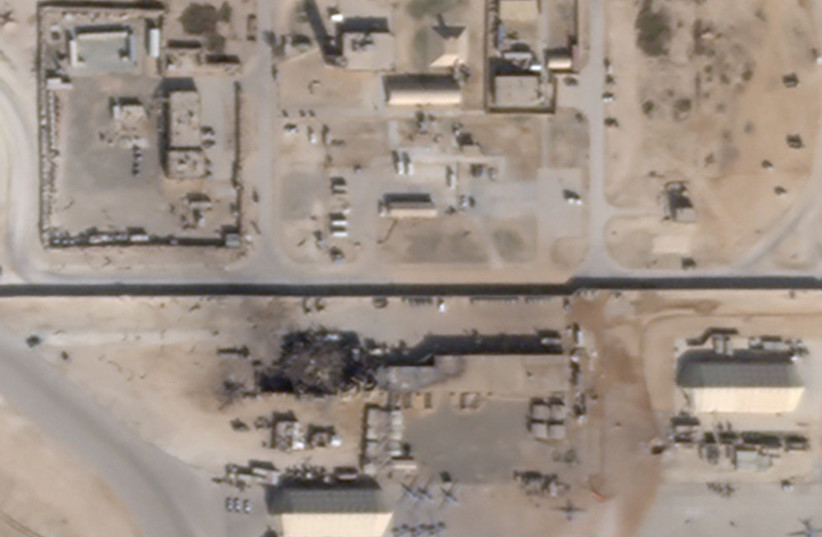WHAT APPEARS to be new damage at the Ain al-Asad air base in Iraq is seen in a satellite picture taken Wednesday (photo credit: PLANET/REUTERS)
