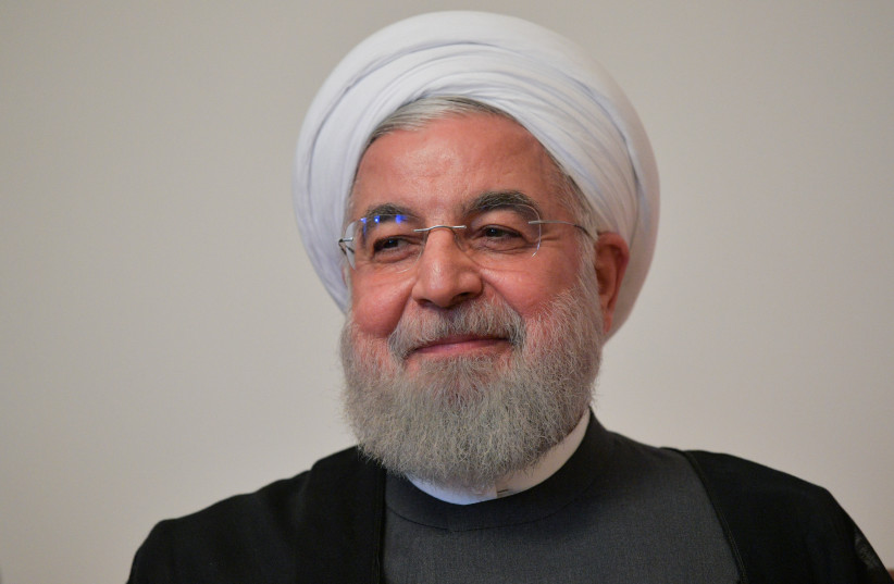 Iranian President Hassan Rouhani  October 1, 2019.  (photo credit: SPUTNIK/ALEXEI DRUZHININ/KREMLIN VIA REUTERS)
