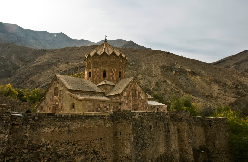 Iran's St Stepanos Church, a medieval Armenian Christian place of worship, is seen near the city of Jolfa, about 500 km (310 miles) northwest of Tehran November 14, 2008 (photo credit: REUTERS/RAHEB HOMAVANDI)