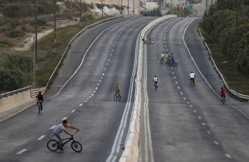 Major road closures are expected as world leaders arrive in Jerusalem for the fifth World Holocaust Forum, January 2020 (photo credit: AMMAR AWAD/REUTERS)
