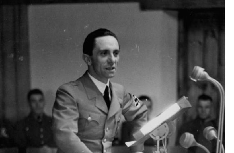 Joseph Goebbels, April 1937 (photo credit: WIKIMEDIA COMMONS/GERMAN FEDERAL ARCHIVES)