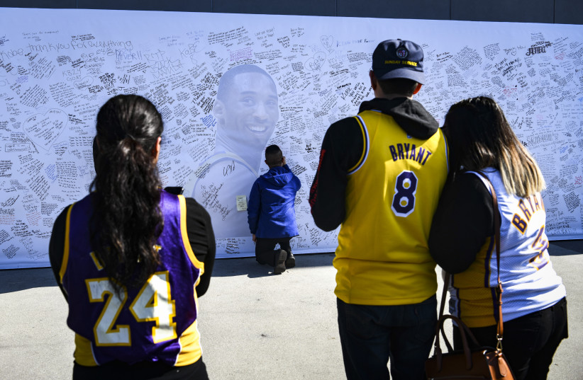 Kobe Bryant Tribute (photo credit: REUTERS)