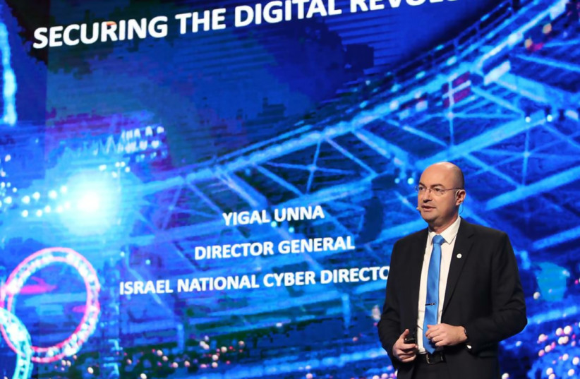 Israel National Cyber Directorate (INCD) chief Yigal Unna at the Cybertech conference in Tel Aviv, 29/01/20 (photo credit: ODED KARNI)