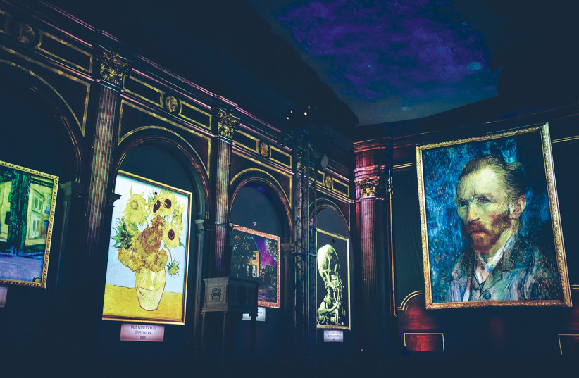 THE ‘VAN GOGH ALIVE’ exhibit features a variety of artist’s paintings and a dazzling 3-D virtual reality experience. (photo credit: IVANOV CHRISTINE)