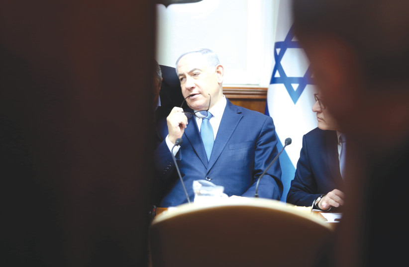 ARE THE walls closing in on Prime Minister Benjamin Netanyahu? (photo credit: MARC ISRAEL SELLEM/THE JERUSALEM POST)