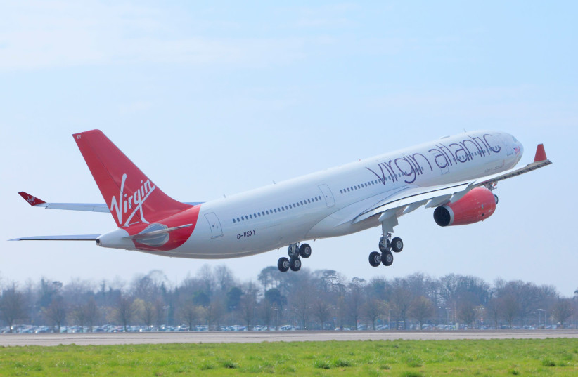 A Virgin Atlantic airliner (photo credit: VIRGIN ATLANTIC)