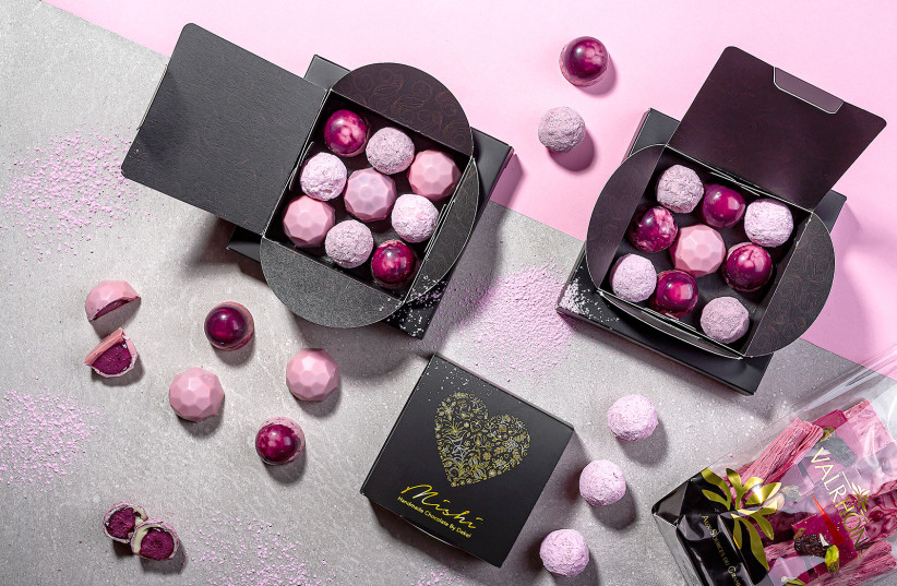 Mishi Valentine's Day chocolates (photo credit: DANNY GOLAN)