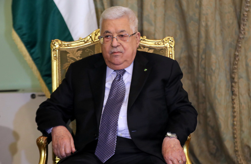 PA President Mahmoud Abbas in cairo on Janurary 31 2020 (photo credit: REUTERS)