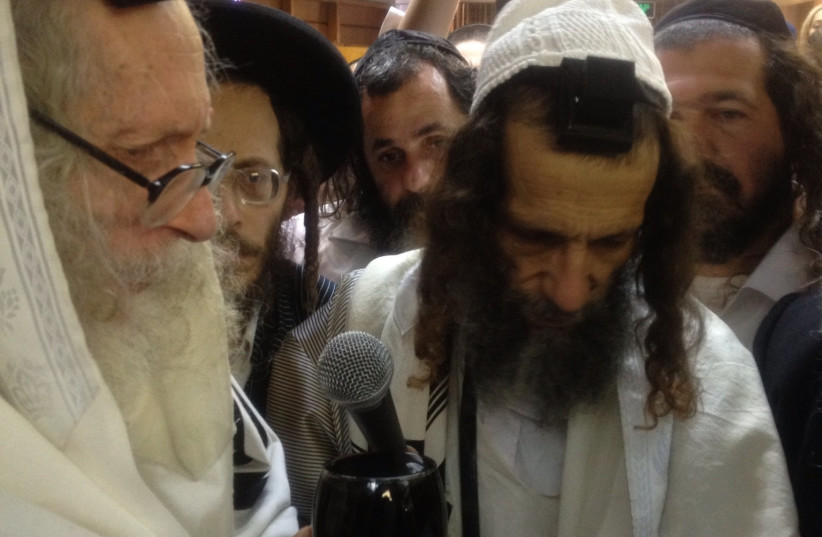 Rabbi Eliezer Berland and Rabbi Ofer Erez (credit: Wikimedia Commons)