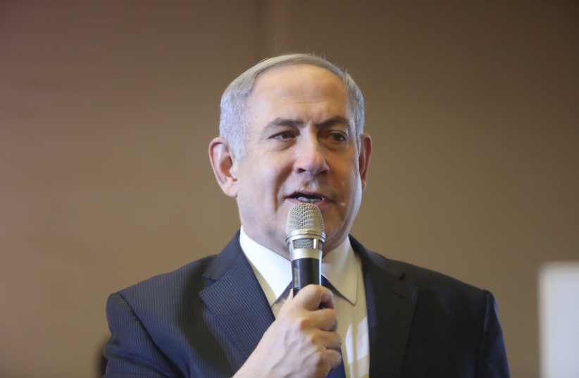 Prime Minister Benjamin Netanyahu at Conference of Presidents of Major American Jewish Organizations (photo credit: MARC ISRAEL SELLEM)