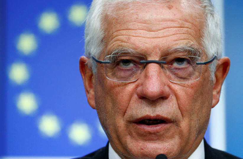 Josep Borrell, High Representative for Foreign Affairs and Security Policy and Vice-President of the European Commission, holds a news conference in Brussels, Belgium, January 10, 2020.  (photo credit: REUTERS)