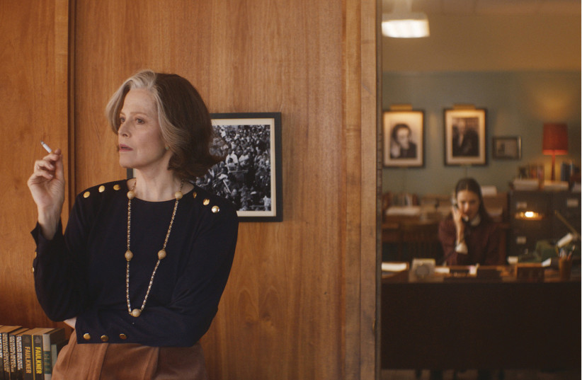 A scene from, 'My Salinger Year.' Sigourney Weaver seen on left, Margaret Qualley seen right (photo credit: Courtesy)