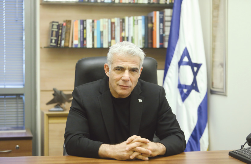 YAIR LAPID: I will not go into a government with someone who is the opposite of honesty and decency. (photo credit: MARC ISRAEL SELLEM/THE JERUSALEM POST)
