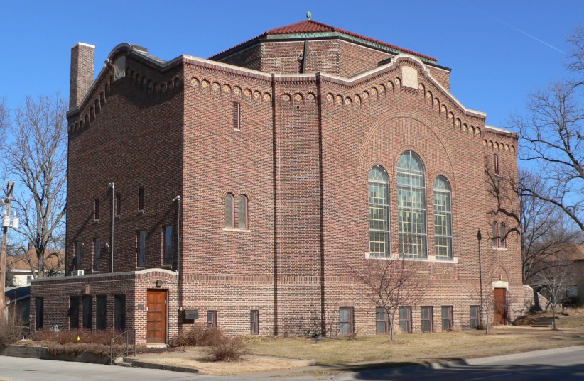 South Street Temple in Lincoln, Nebraska was the subject of an act of vandalism on February 21, 2020 (photo credit: Wikimedia Commons)
