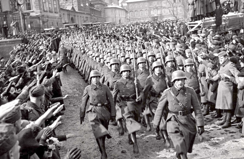  ‘Our life was soon greatly changed’: German troops enter Prague in 1939.  (photo credit: Courtesy)
