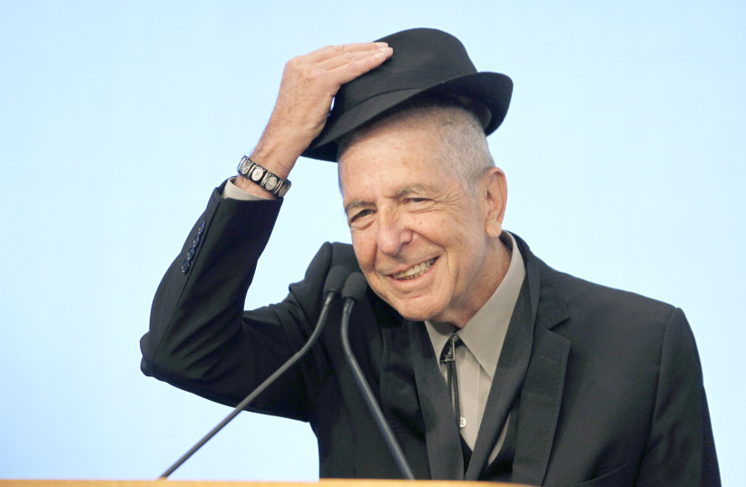 LEONARD COHEN, one of many famous Buddhist Jews, accepts an award in 2012 for song lyrics. (Jessica Rinaldi/Reuters) (photo credit: REUTERS)