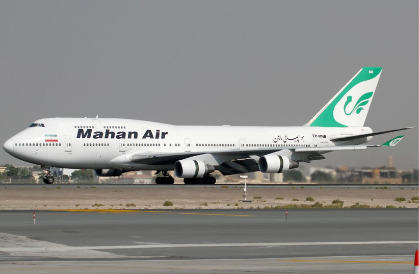 A Mahan Air Boeing 747-400 (photo credit: Wikimedia Commons)