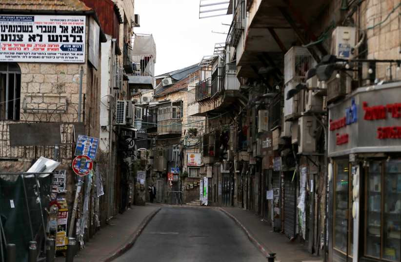A NEIGHBORHOOD in Jerusalem where police have recently been sent to enforce the lockdown. (photo credit: REUTERS)