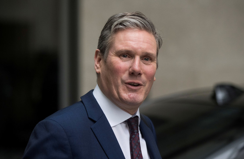 Britain's opposition Labour Party new leader Keir Starmer (photo credit: REUTERS/SIMON DAWSON)