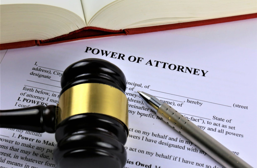 The enduring power of attorney in Israel (photo credit: Courtesy)
