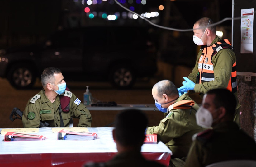 IDF Chief of Staff Lt.-Gen. Aviv Kochavi visits Bnei Brak (photo credit: IDF SPOKESPERSON'S UNIT)