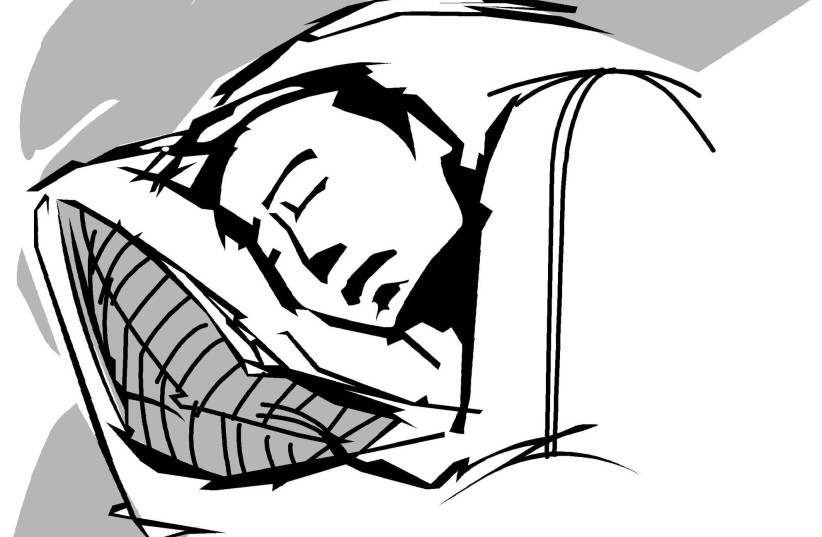 Graphic of person sleeping (photo credit: MELISSA SLIMICK/ORLANDO SENTINEL/TNS)