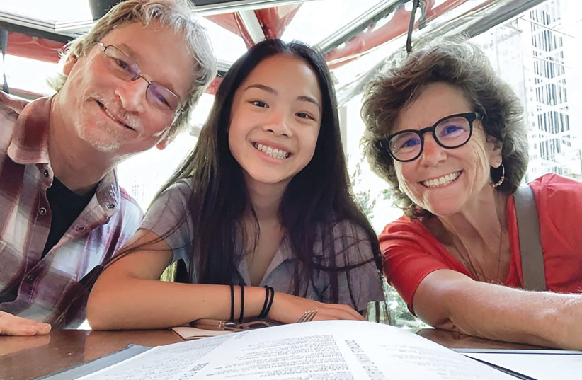 ROM LEFT: Writer Christopher Reynolds and wife Mary Frances with teenage daughter Grace in 2019 (photo credit: (CHRISTOPHER REYNOLDS/LOS ANGELES TIMES/TNS))