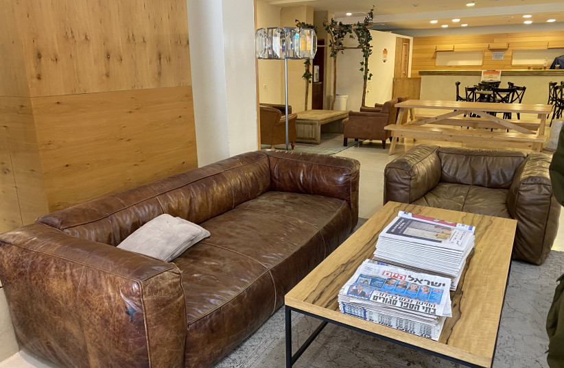 THE YA’ARIM Hotel in Ma’aleh HaHamisha has been transformed into a place of recovery for those with mild symptoms who are healthy, catering to haredi guests who have been tested (photo credit: SETH J. FRANTZMAN)