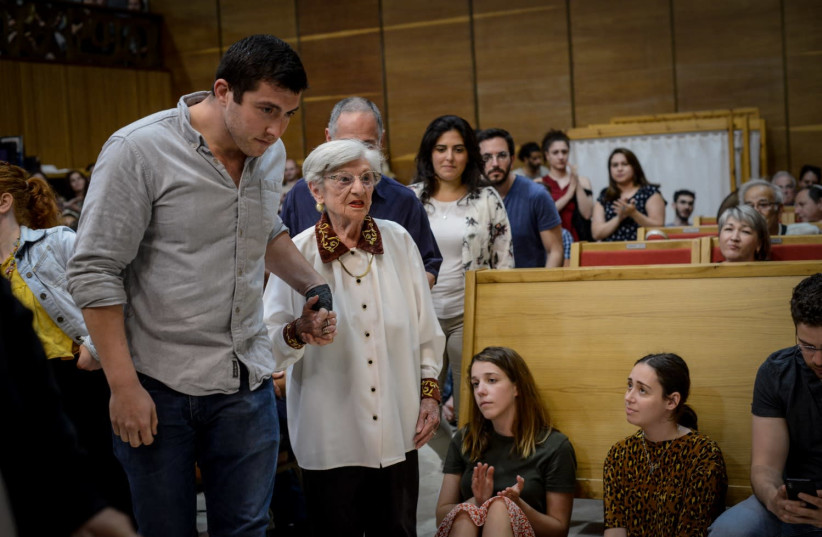 Adopt-a-Safta Yom Hashoah ceremony 2019 (photo credit: ADOPT-A-SAFTA)