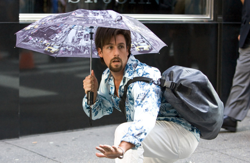 Adam Sandler in ‘You Don’t Mess with the Zohan.’ (photo credit: screenshot)