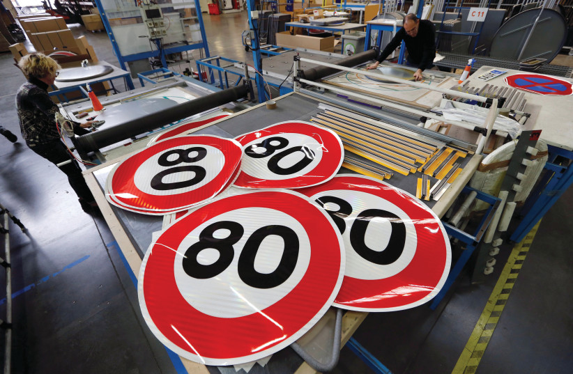 The main character is precise about speed signs and life to a fault (photo credit: REGIS DUVIGNAU/REUTERS)