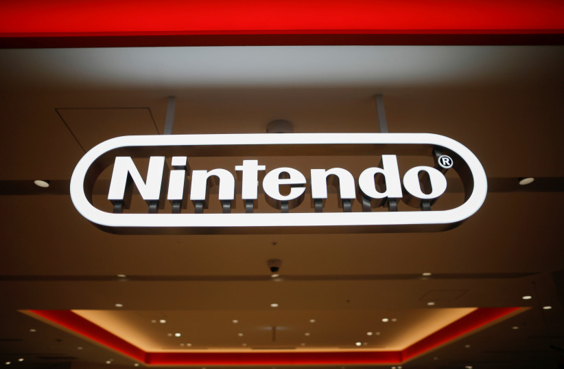 The logo of the Nintendo is displayed at Nintendo Tokyo, the first-ever Nintendo official store in Japan, at at SHIBUYA PARCO department store and shopping mall complex, during a press preview in Tokyo, Japan November 19, 2019 (photo credit: REUTERS)