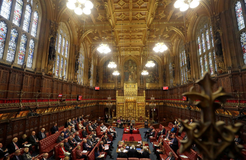 A general view at the House of Lords in London, Britain January 21, 2020. (credit: REUTERS/KIRSTY WIGGLESWORTH/POOL)
