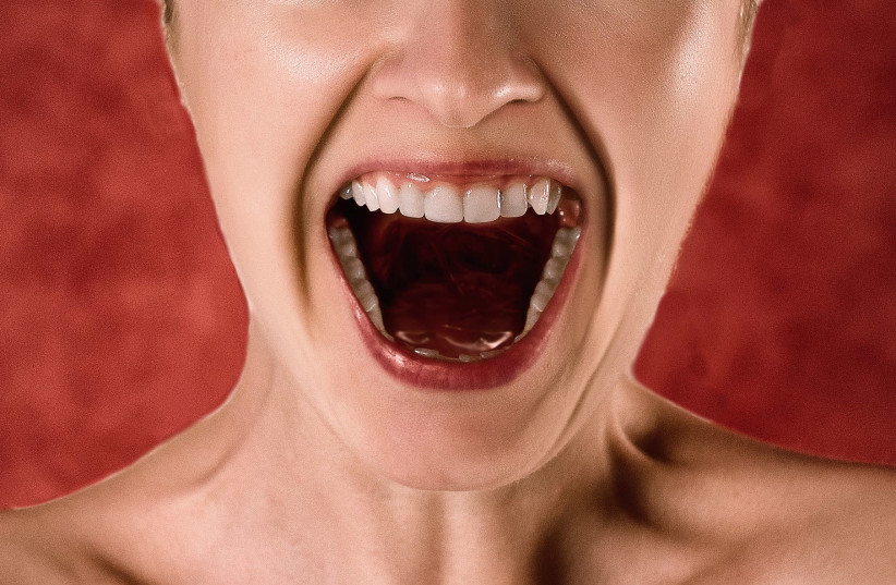 Woman shouting (illustrative) (photo credit: PIXABAY)