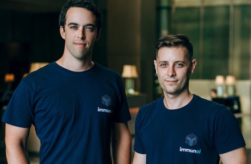 Immunai co-founders (from left) Luis Voloch and Noam Solomon (photo credit: Courtesy)