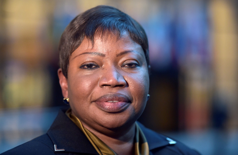 Fatou Bensouda, Prosecutor of the International Criminal Court (ICC), poses for pictures at the European Council in Brussels, Belgium, January 26, 2017. (photo credit: REUTERS/ERIC VIDAL)