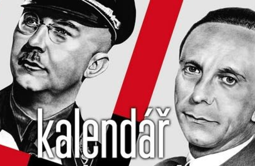 Czech calendar depicting Nazi leaders (credit: screenshot)