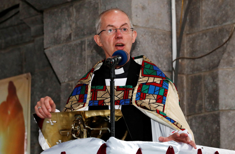 Archbishop of Canterbury Justin Welby. January 26, 2020 (photo credit: REUTERS/THOMAS MUKOYA)