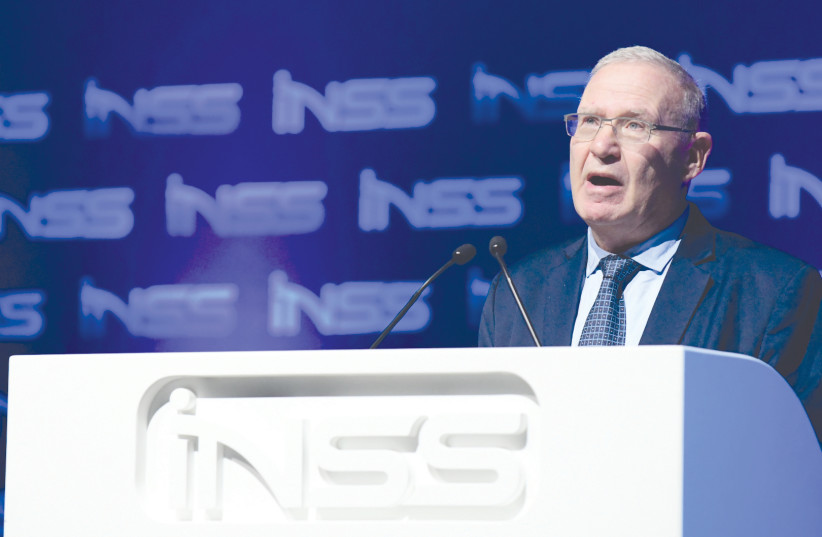 INSS DIRECTOR-GENERAL and former Military Intelligence head Amos Yadlin: ‘The assessment that the Iranians are leaving Syria is a wish.’ (photo credit: TOMER NEUBERG/FLASH90)