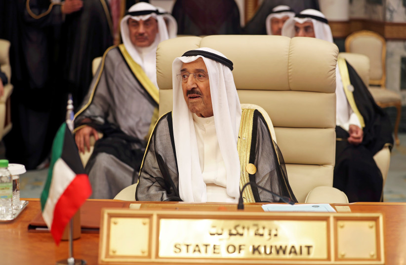 FILE PHOTO: Kuwait's Emir Sheikh Sabah al-Ahmad al-Jaber al-Sabah is seen during the Arab summit in Mecca, Saudi Arabia May 31, 2019 (credit: REUTERS/HAMAD I MOHAMMED/FILE PHOTO)