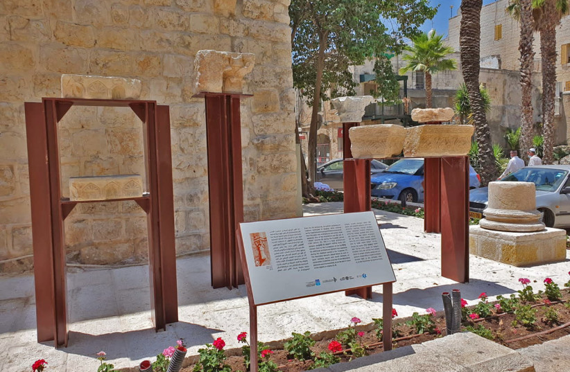 New outdoor archaeological exhibit inaugurated in Jerusalem’s Old City (photo credit: ORIT SHAMIR/ISRAEL ANTIQUITIES AUTHORITY)