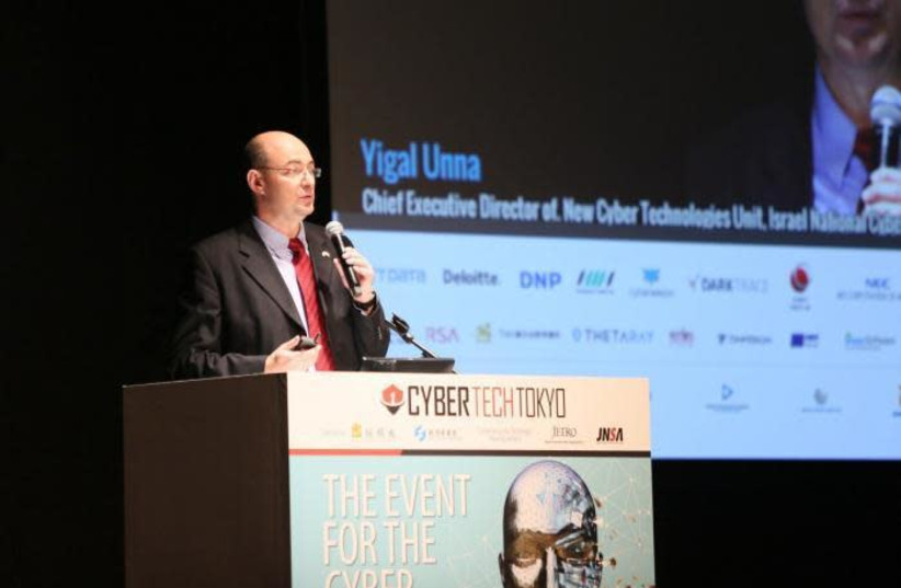Yigal Unna at the Cybertech Tokyo conference. (credit: CYBERTECH)