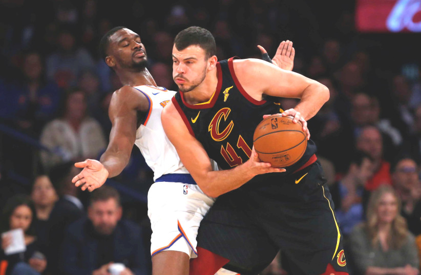 AFTER THREE SEASONS in the NBA, center Ante Zizic signed with Maccabi Tel Aviv this summer, 2020. (photo credit: REUTERS)